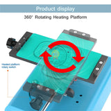 Sunshine S-918L Plus 7-in-1 Straight Curved Screen Separator Can Rotate 360°Mobile Phone Heating Separation Screen Repair Tool