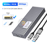 Orico M233C3-G4 USB3.2 Gen2 Type-C 20Gbps M.2 NVMe Aluminum M.2 SSD Enclosure