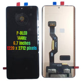 Replacement OLED Display Touch Screen Assembly For Motorola Edge 50 Ultra 5G Black