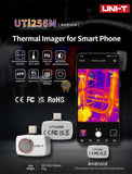 UNI-T Thermal Camera Mobile Phone UTI256M UTI260M 256x192 Pixel Infrared Thermal Imager for Android Type-C Equipment Detection