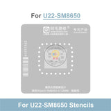 Amaoe U22 0.12mm BGA Reballing Stencil Platform Set for Qualcomm Snapdragon 8Gen3 SM8650