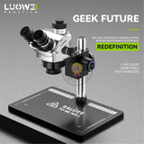 Luowei TR01-B3TV Trinocular Stereo Microscope 7-50X Microscope HD Continuous Zoom Microscop1