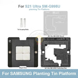 Amaoe Middle Layer BGA Reballing Stencil for SAMSUNG S21 Ultra SM-G998U/W/0/D Tin Planting Platform Position Plate Soldering Net