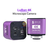 LuBan 4K High Definition Industrial Camera Microscope Manual Focus For Phone Board Chip Welding Repair Electronic Eyepiece