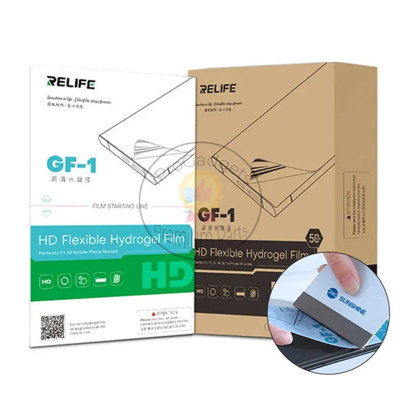 Relife GF-1 Flexible HD Hydrogel Film Special Film for Film Cutting 50Pcs/Box