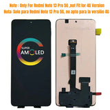 Replacement AMOLED Display Touch Screen for Xiaomi Redmi Note 13 Pro 5G 312DRA50C 2312CRAD3C 2312DRA50G