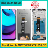 Replacement LCD Display Touch Screen With Frame For Motorola Moto E20 XT2155