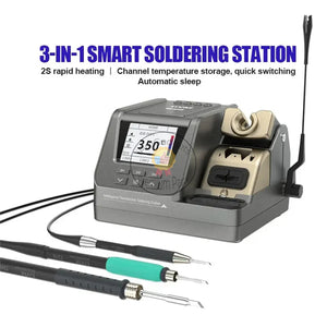 GVM H3 3-in-1 Smart Soldering Station 2S Rapid Heating Supports T245/T210/T115 Handles For Mobile Phone Repair