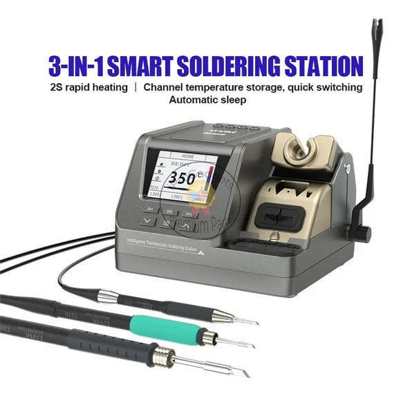 GVM H3 3-in-1 Smart Soldering Station 2S Rapid Heating Supports T245/T210/T115 Handles For Mobile Phone Repair