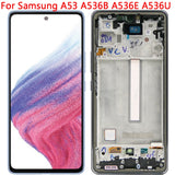 Ersatz-AMOLED-Display-Touchscreen mit Rahmen für Samsung Galaxy A53 5G A536 SM-A536B