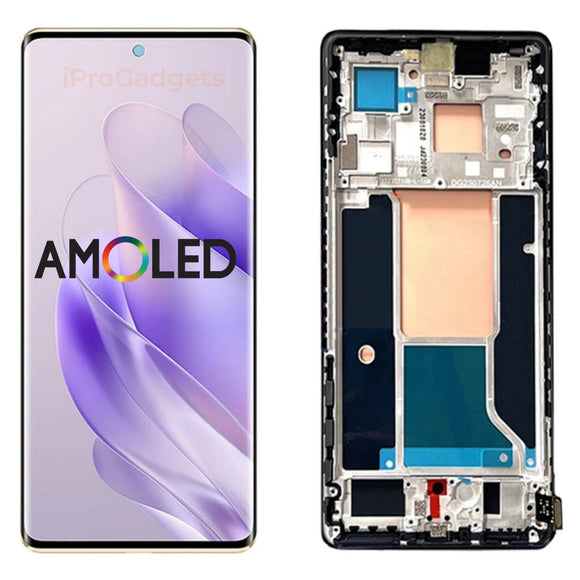 Replacement New Display For Infinix Zero 30 4G X6731B 5G X6731 AMOLED Screen With Frame Assembly