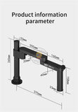 MaAnt JX-02 Robotic Arm Microscope Articulating Arm Bracket Rotatable Large Operating Range Metal Forging Folding Stand