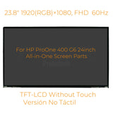 Replacement LCD Display Screen For HP ProOne 400 G6 AiO 24 NonTouch PC