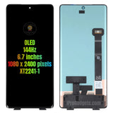 Replacement OLED Display Touch Screen Assembly For Motorola Moto X30 Pro XT2241-1 Black