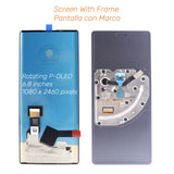 Pantalla táctil OLED de repuesto con marco para LG Wing 5G LMF100N LM-F100N LM-F100V LM-F100