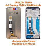 Replacement LCD Display Touch Screen With Frame For Motorola Moto G73 XT2237-1 XT2237-2