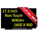 Replacement New LCD Display Screen NT173WDM-N15 17.3 inch HD 1600x900 60hz