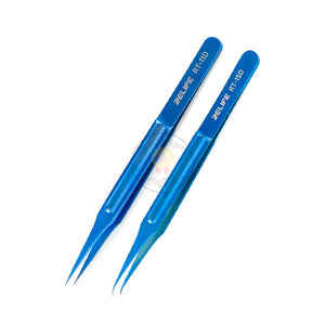 Relife RT-11D/RT- 15D Titanium Alloy Material Tweezers Maintenance Tools Precision Curved Straight Tweezers