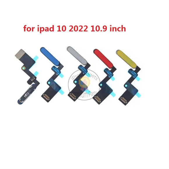 Replacement Fingerprint Flex Cable for iPad 10th Gen 2022 A2757 A2777 A2696 Yellow Silver Blue Pink