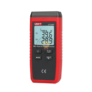 UNI-T UT320D Thermometer Hygrometer Thermokoppel Contact Type Dual Channel K/J Temperature Meter UT320A Hygrometer Tester