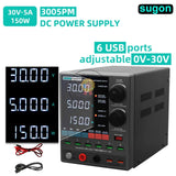 Sugon 3005PM Adjustable Digital 30V 5A 4-Digits Display LED Laboratory Testing Dc Bench Stabilized Power Supply