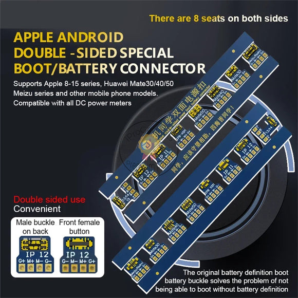 JTX Double-sided Battery Buckle For Mobile Phones Cannot be Turned on Without Battery For iP 8-15PM for Huawei Mate 30/40/50 Tools