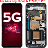 Replacement AMOLED Display Touch Screen With Frame For Asus ROG Phone 6 / 6 Pro AI2201_C AI2201_D