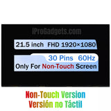 Replacement New LCD Screen for HP All-in-One 22-df0503la 21.5 inch FHD Display Panel