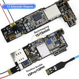 Xinzhizao XZZ Mobile Phone Power On Cable Seat for iPhone 6-15 Pro Max Universal Boot Power Source Line Repair Tool