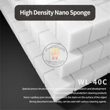 Wylie WL-40C High Density Nano Cleaning Sponge for Mobile Phone No Residue PCB Motherboard Back Cover Glass Camera Cleaning Tool