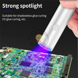 Luxianzi Portable UV Curing Lamp With Timing Function Green Oil Glue Quick Dry USB Nail Dryer LED Mini Flashlight Pen