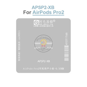 Amaoe APSP2-XB 0.10mm Headphones Gourd-shaped Small Plate BGA Reballing Stencil for AirPods Pro2