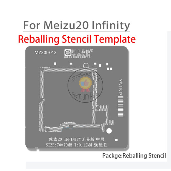 Amaoe MZ20I-012 0.12mm Middle Layer BGA Reballing Stencil for Meizu 20 INFINITY Boundless Edition