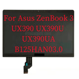 Replacement New Full Display for Asus ZenBook 3 UX390 UX390U UX390UA UX390UAK B125HAN03.0 12.5 inch LCD Screen Assembly