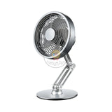 Small Metal Cooling Fan 5V 4W 3Speed Adjustable Height 360°Rotate Desk Fan for Travel and Working