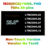 Replacement Display 23.0 inch LTM230HL08 LTM230HL07 LTM230HL06 LTM230HL02 LTM230HT12 FHD Laptop LCD Screen Panel AIO