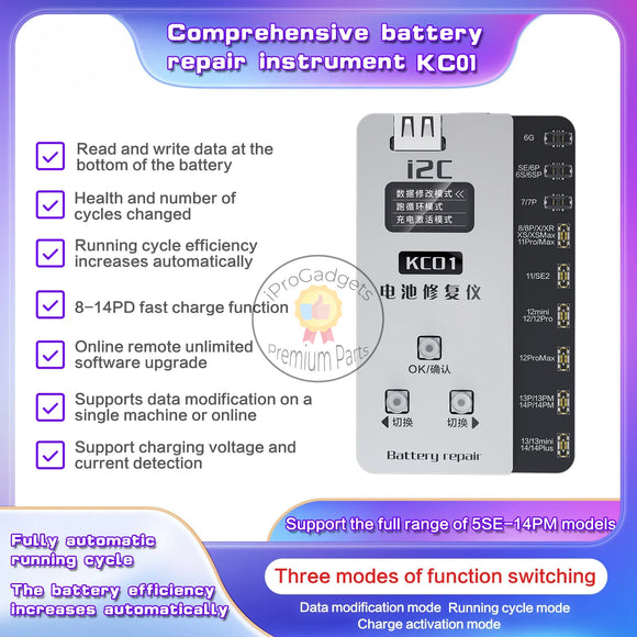 i2C KC01 Multi-Function Battery Repair Instrument for iPhone 11-14ProMax