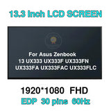 Replacement Laptop LCD Screen Display Panel B133HAN05.C for Asus Zenbook 13 UX333 eDP 30pins Grade A Full Tested