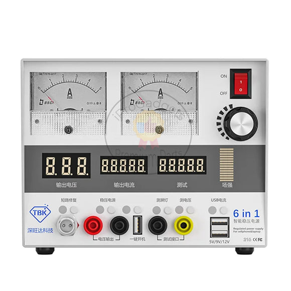 TBK 216 6IN1 DC Voltage Regulated Power Supply Short Circuit Repair Voltage Tester