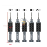 Relife RL-729A Steel Cannon King Carbon Fiber Screwdriver Set Carbon Fiber Finish 3D S2 Special Bits Repair Tools