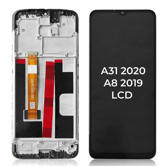 Replacement LCD Display Touch Screen With Frame for OPPO A31 2020 A8 2019 CPH2015 PDBM00