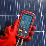 UNI-T UT673PV Solor MPPT Meter Photovoltaic Maximum Power Tester Peak Open Circuit Voltage Short Circuit Current Pmax Lmp Test