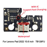 Replacement USB Power Board For Lenovo Pad 2022 10.6 inch TB128FU TB128XU Charging Dock Socket Flex