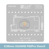 Amaoe P60P-008 0.08mm P60P-012 0.12mm Middle Layer BGA Reballing Stencil for Huawei P60 Pro