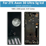 Replacement AMOLED Display Touch Screen With Black Frame For ZTE Axon 30 Ultra 5G A2022PG