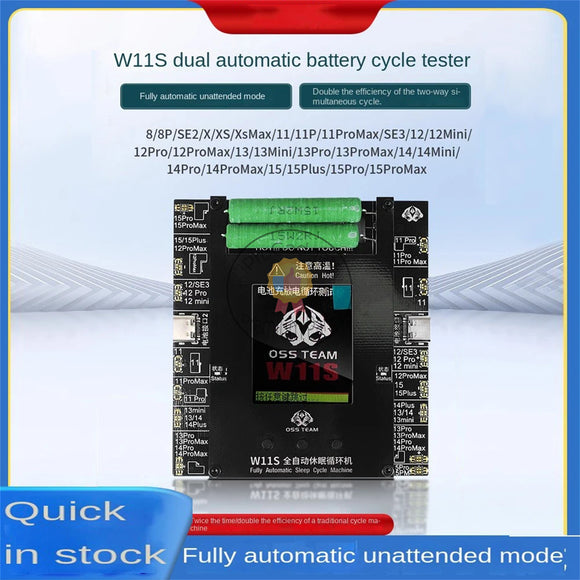 OSS Team W11S Battery Life Pop Up Tester Quickly Increase for iPhone 11 12 13 14 15 Pro Max Battery Health and Replace Battery Tools