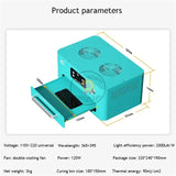 Nasan NA-UV 1000W 8-inch Intelligent UV Curing Light Box For Mobile Phone Repair OCA LOCA UV Glue Fast Heat Dissipation Curing