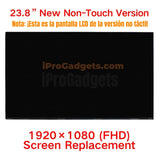 Replacement 23.8 inch LCD Screen for HP 24-df0014la 24-df0016la FHD Display All in One Non-Touch Version