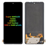 Replacement New Display For Xiaomi Black Shark 4 Pro PAR-H0 KSR-H0 Super AMOLED 144Hz Touch Screen Digitizer Assembly