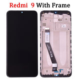 Ersatz-LCD-Touchscreen mit Rahmen für Xiaomi Redmi 9 M2004J19G M2004J19C